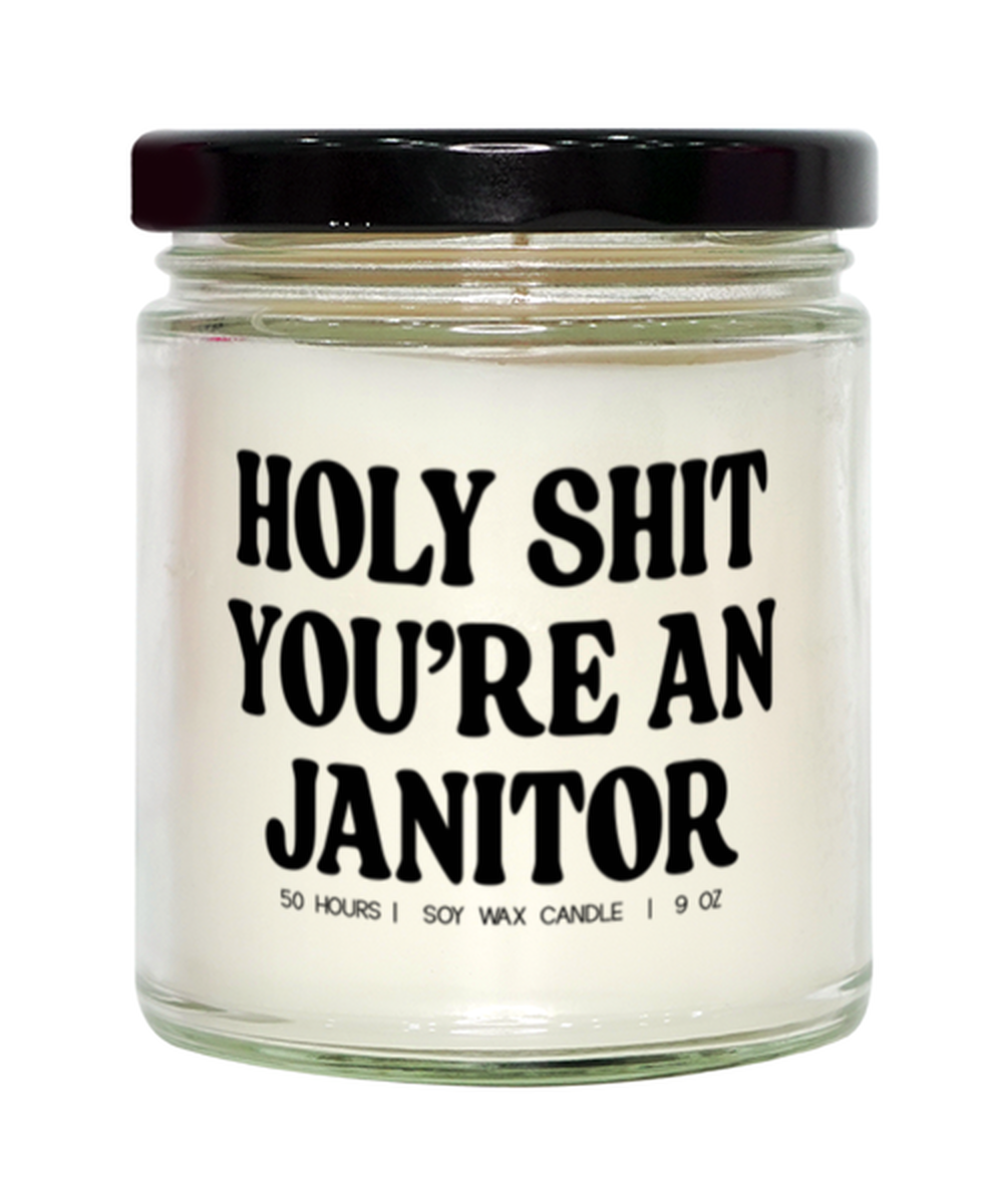 Janitor Funny Candle, Gifts, Home Office Decor, Unique Gag Idea, Him Her