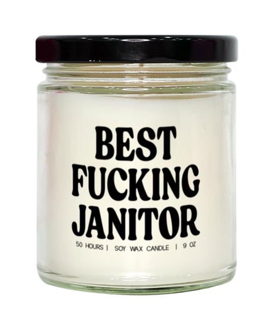 Janitor Funny Candle, Gifts, Home Office Decor, Unique Gag Idea, Him Her