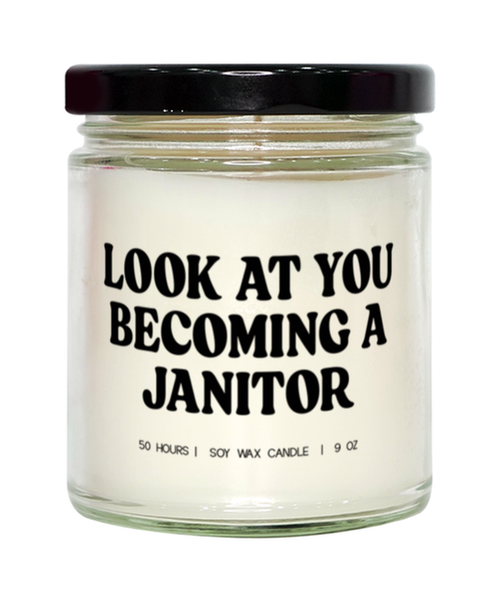 Janitor Funny Candle, Gifts, Home Office Decor, Unique Gag Idea, Him Her