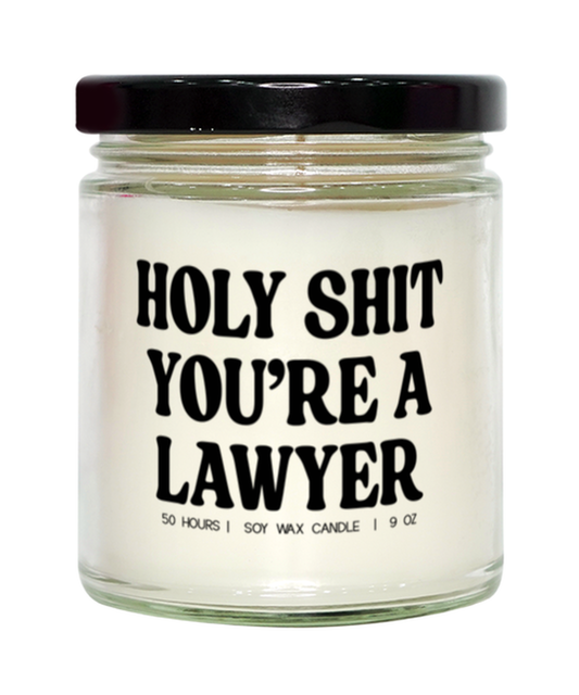 Lawyer Law School Student Graduation Funny Candle, Gifts, Home Office Decor, Unique Gag Idea, Him Her