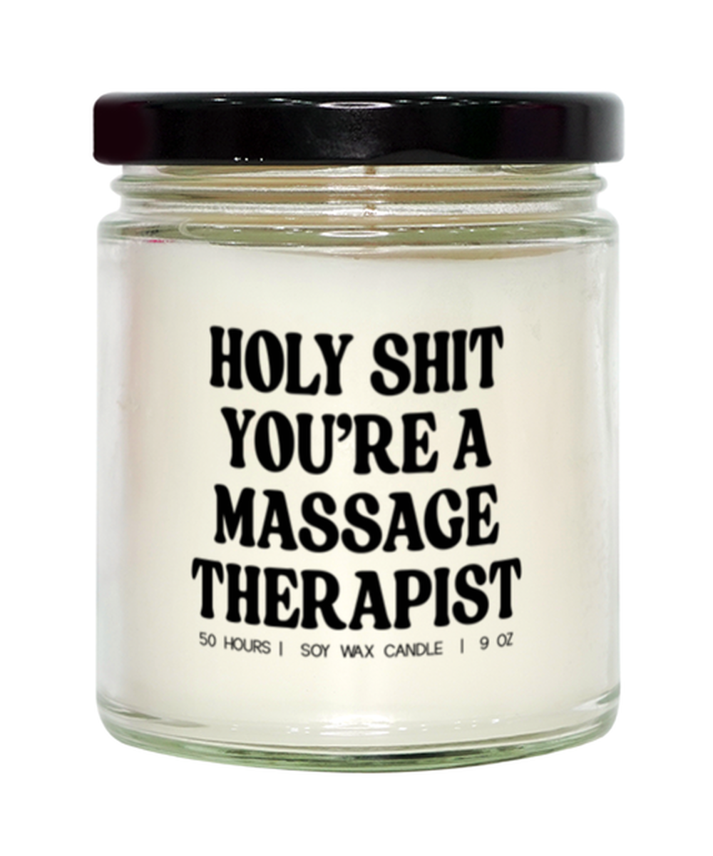 Massage Therapist Graduation Funny Candle, Gifts, Home Office Decor, Unique Gag Idea, Him Her