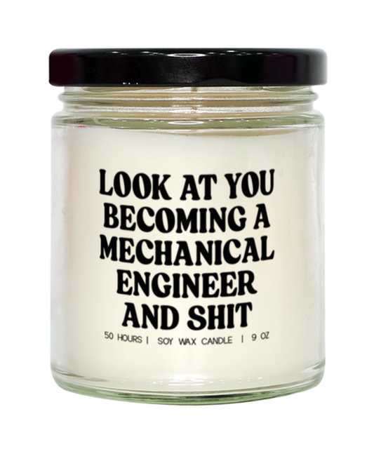 Mechanical Engineer Engineering Graduation Funny Candle, Gifts, Home Office Decor, Unique Gag Idea, Him Her