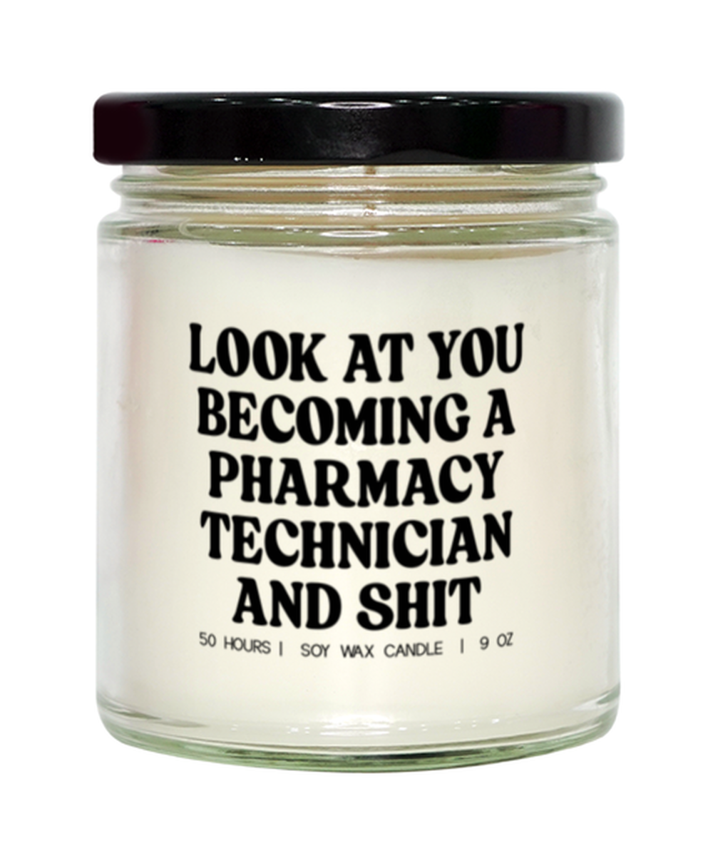 Pharmacy Technician Graduation Funny Candle, Gifts, Home Office Decor, Unique Gag Idea, Him Her