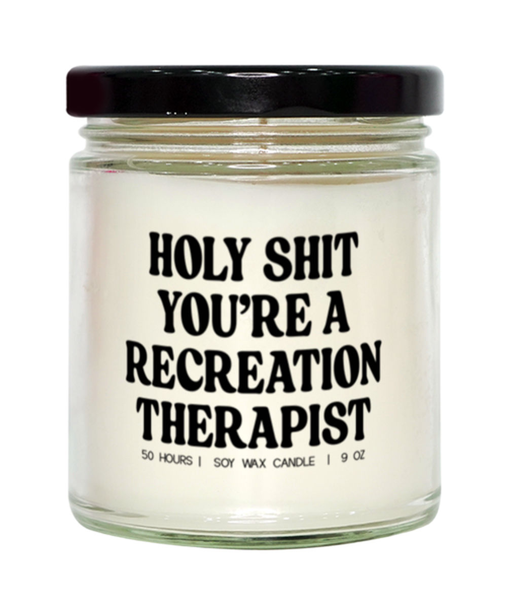 Recreation Therapy Therapist Graduation Funny Candle, Gifts, Home Office Decor, Unique Gag Idea, Him Her