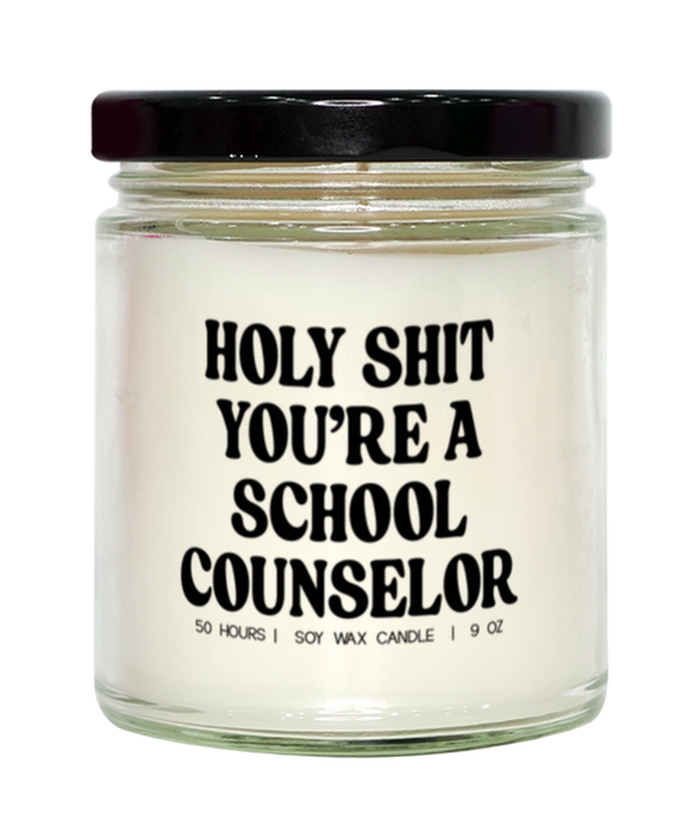 School Counselor Graduation Funny Candle, Gifts, Home Office Decor, Unique Gag Idea, Him Her