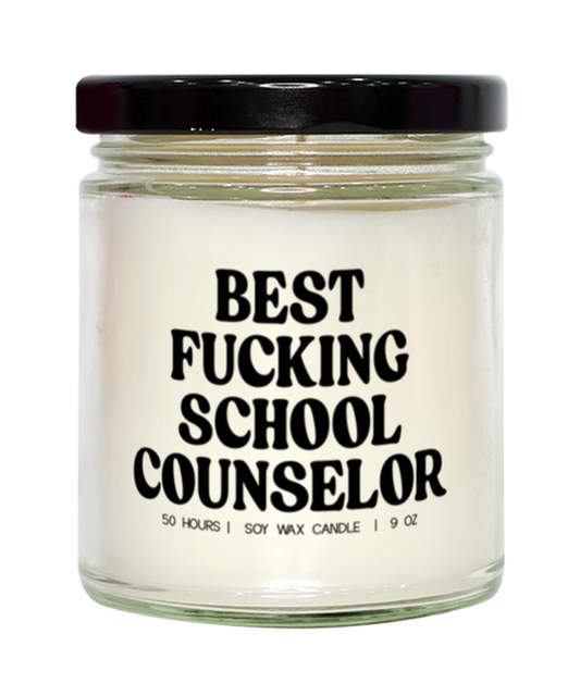 School Counselor Graduation Funny Candle, Gifts, Home Office Decor, Unique Gag Idea, Him Her