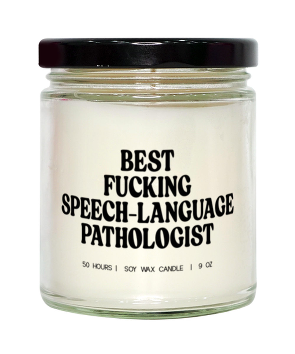 Speech Language Pathologist SLP Graduation Funny Candle, Gifts, Home Office Decor, Unique Gag Idea, Him Her