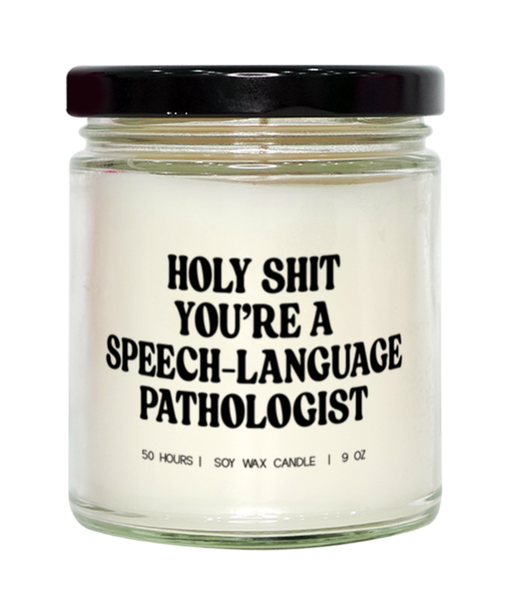 Speech Language Pathologist SLP Graduation Funny Candle, Gifts, Home Office Decor, Unique Gag Idea, Him Her