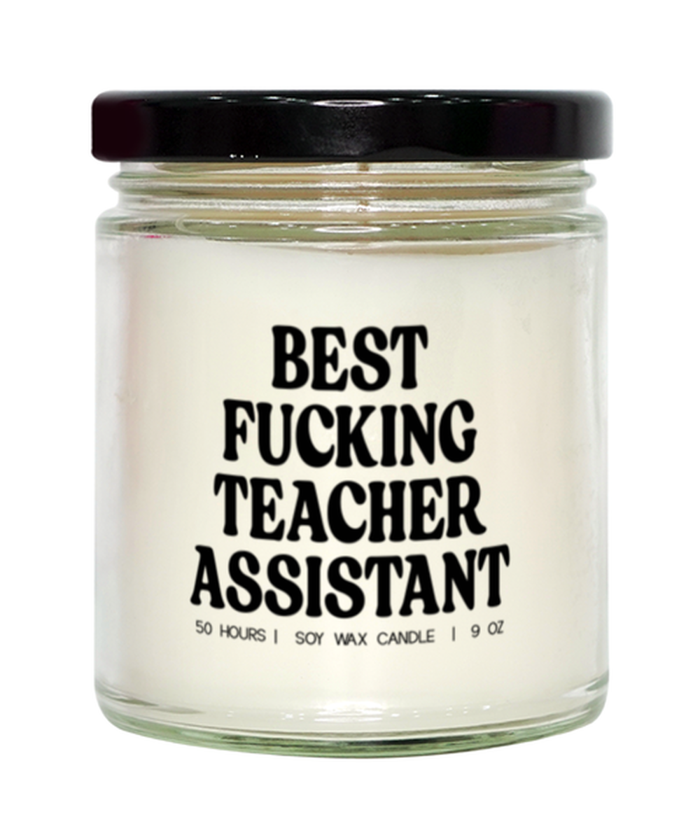 Teacher Assistant Funny Candle, Gifts, Home Office Decor, Unique Gag Idea, Him Her