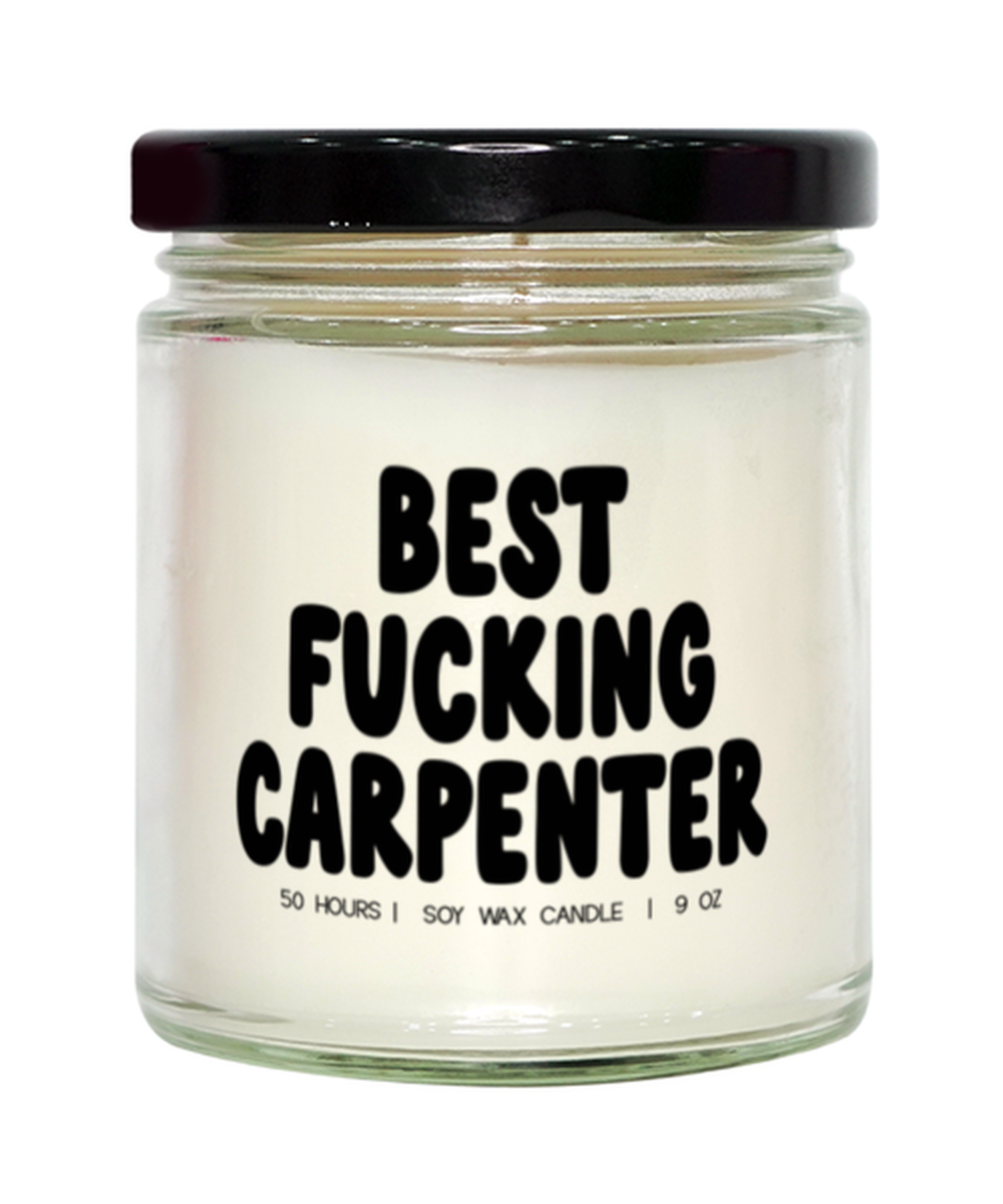 Carpenter Funny Candle, Gifts, Home Office Decor, Unique Gag Idea, Him Her