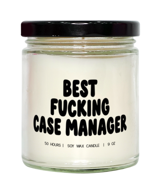 Case manager Funny Candle, Gifts, Home Office Decor, Unique Gag Idea, Him Her