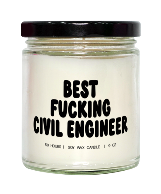 Civil engineer Engineering Graduation Funny Candle, Gifts, Home Office Decor, Unique Gag Idea, Him Her