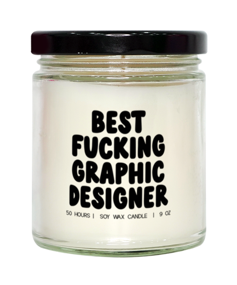 Graphic designer Graduation Funny Candle, Gifts, Home Office Decor, Unique Gag Idea, Him Her