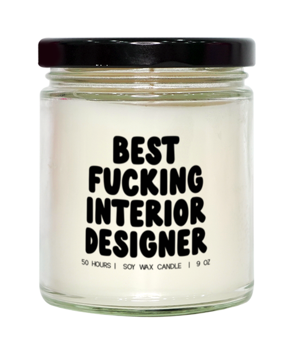 Interior designer Graduation Funny Candle, Gifts, Home Office Decor, Unique Gag Idea, Him Her