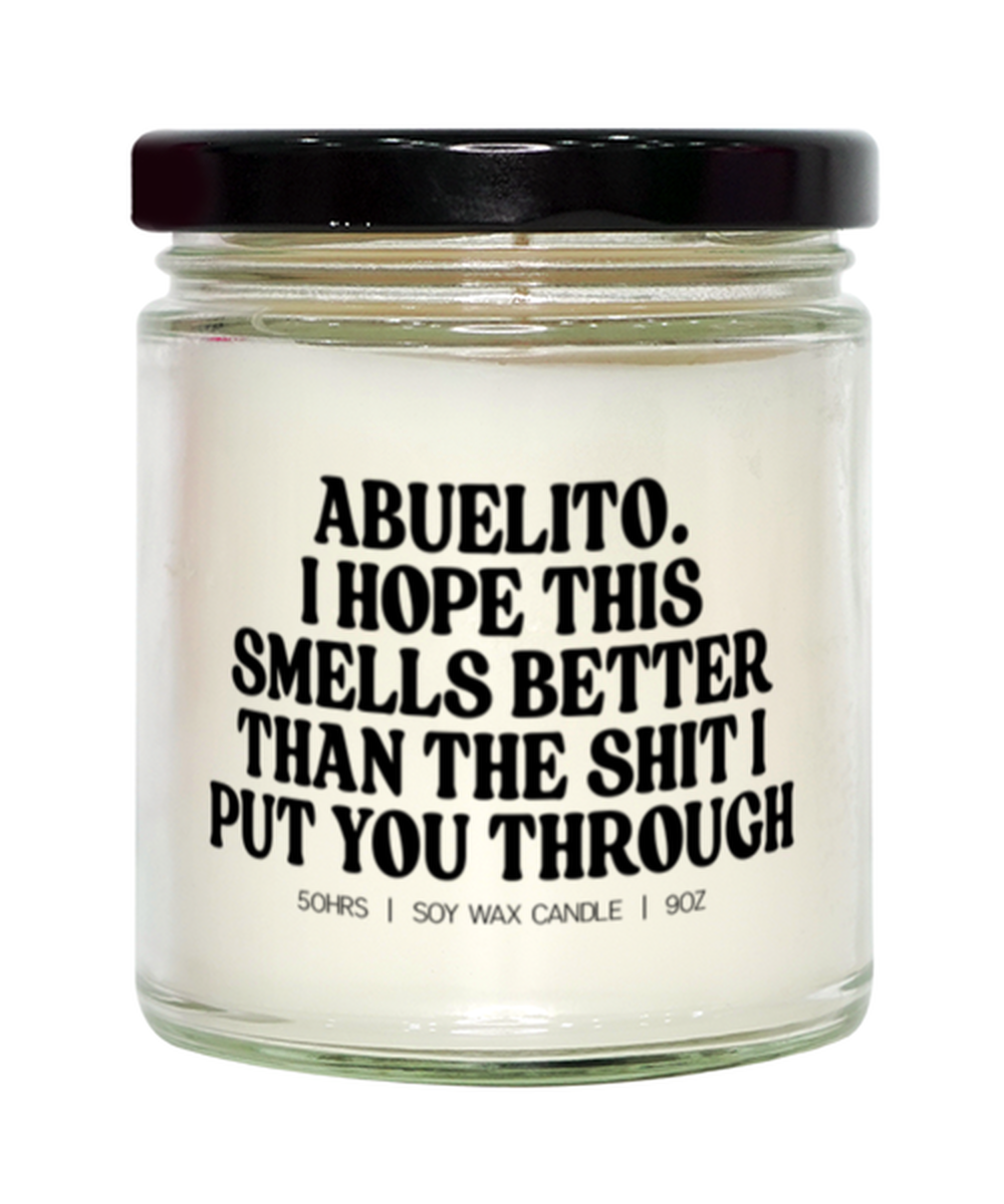 Abuelito Birthday Abuelo Father's Day Grandpa from Granddaughter Funny Candle, Gifts, Home Office Decor, Unique Gag Idea, Him Her