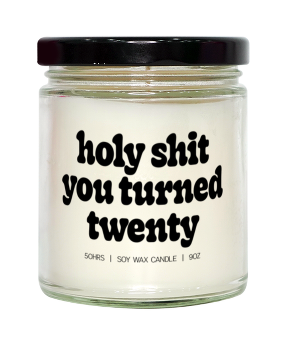 20th Birthday 20 Years Old Funny Candle, Gifts, Home Office Decor, Unique Gag Idea, Him Her