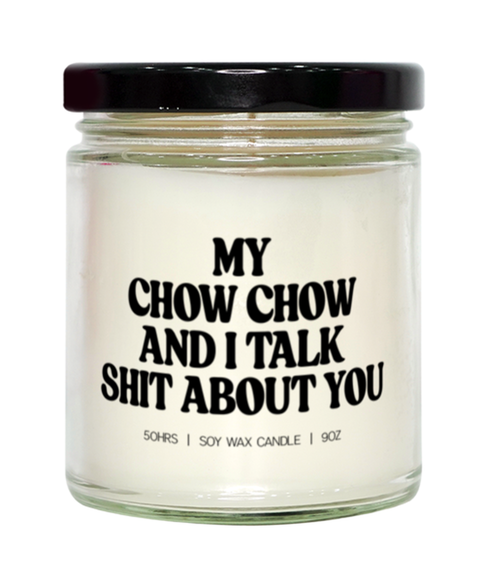 Chow Chow Lover Dog Mom Dad Retro Owner Funny Candle, Gifts, Home Office Decor, Unique Gag Idea, Him Her