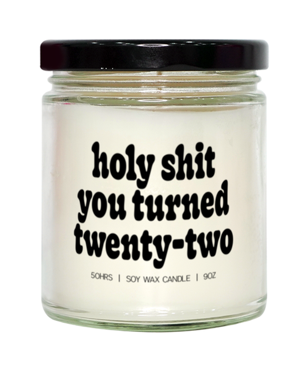 22nd Birthday 22 Years Old Candle, Gifts, Home Office Decor, Unique Gag Idea, Him Her