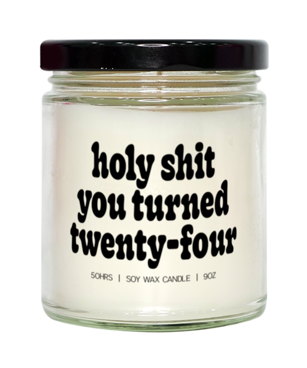 24th Birthday 24 Years Old Candle, Gifts, Home Office Decor, Unique Gag Idea, Him Her