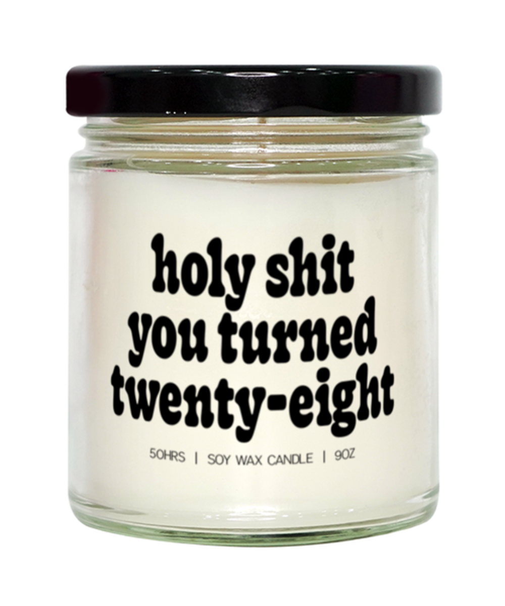 28th Birthday 28 Years Old Candle, Gifts, Home Office Decor, Unique Gag Idea, Him Her