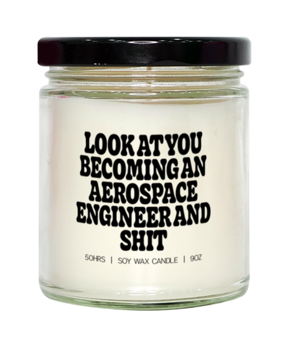 Aerospace engineer graduation engineering degree  Candle, Gifts, Home Office Decor, Unique Gag Idea, Him Her