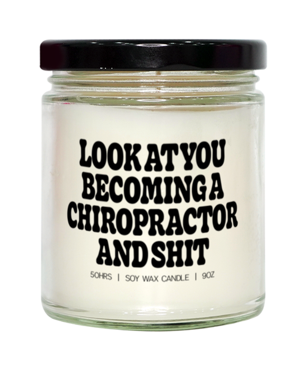 Chiropractor Graduation Chiropractic  Candle, Gifts, Home Office Decor, Unique Gag Idea, Him Her