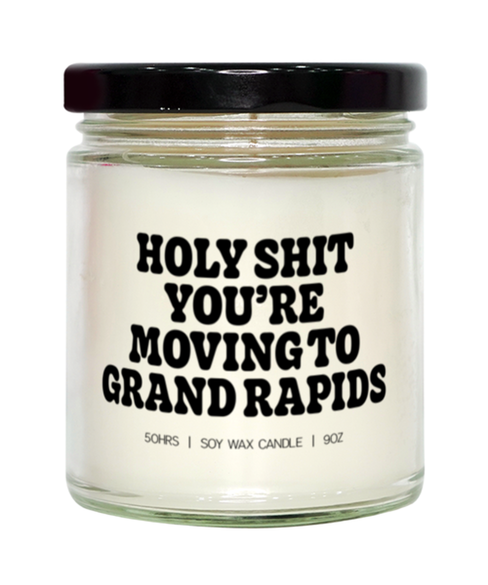 Grand Rapids Michigan Moving Away Candle, Gifts, Home Office Decor, Unique Gag Idea, Him Her