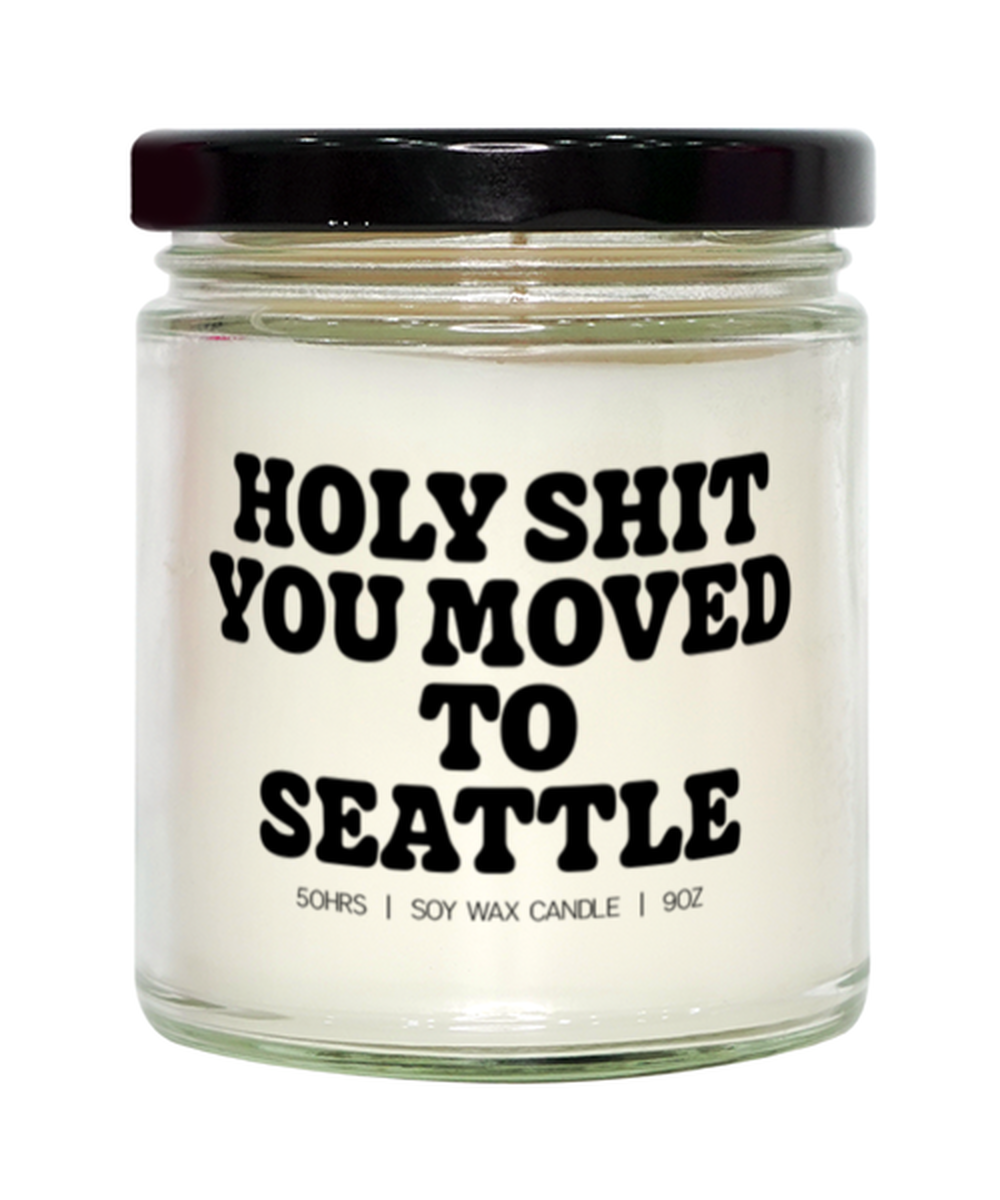 Moving to Seattle Washington New House from Real Estate Agent Closing Home Candle, Gifts, Home Office Decor, Unique Gag Idea, Him Her