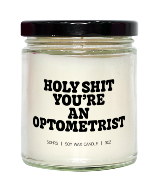 Optometrist Eye Future Doctor Graduation Doctorate PhD Candle, Gifts, Home Office Decor, Unique Gag Idea, Him Her