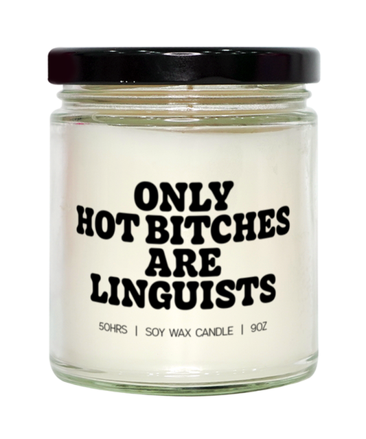 Linguistics Linguist Graduation Candle, Gifts, Home Office Decor, Unique Gag Idea, Him Her