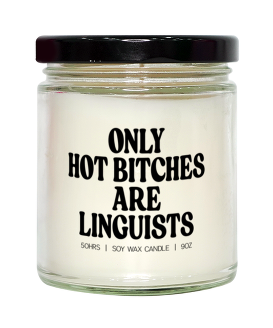 Linguistics Linguist Graduation Candle, Gifts, Home Office Decor, Unique Gag Idea, Him Her