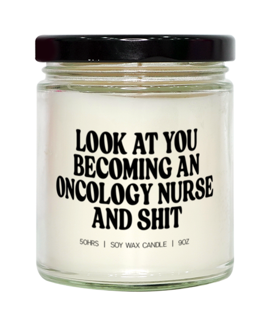 Oncology Nurse Oncologist Grad Graduation Candle, Gifts, Home Office Decor, Unique Gag Idea, Him Her