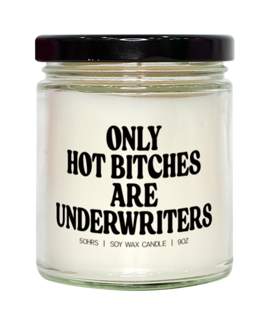 Underwriter Candle, Gifts, Home Office Decor, Unique Gag Idea, Him Her