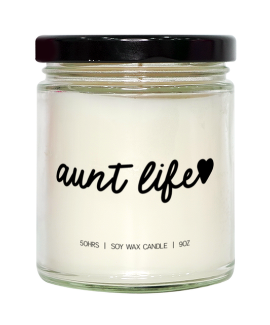 Aunt Life Sister Best Friend Candle, Gifts, Home Office Decor, Unique Gag Idea, Him Her