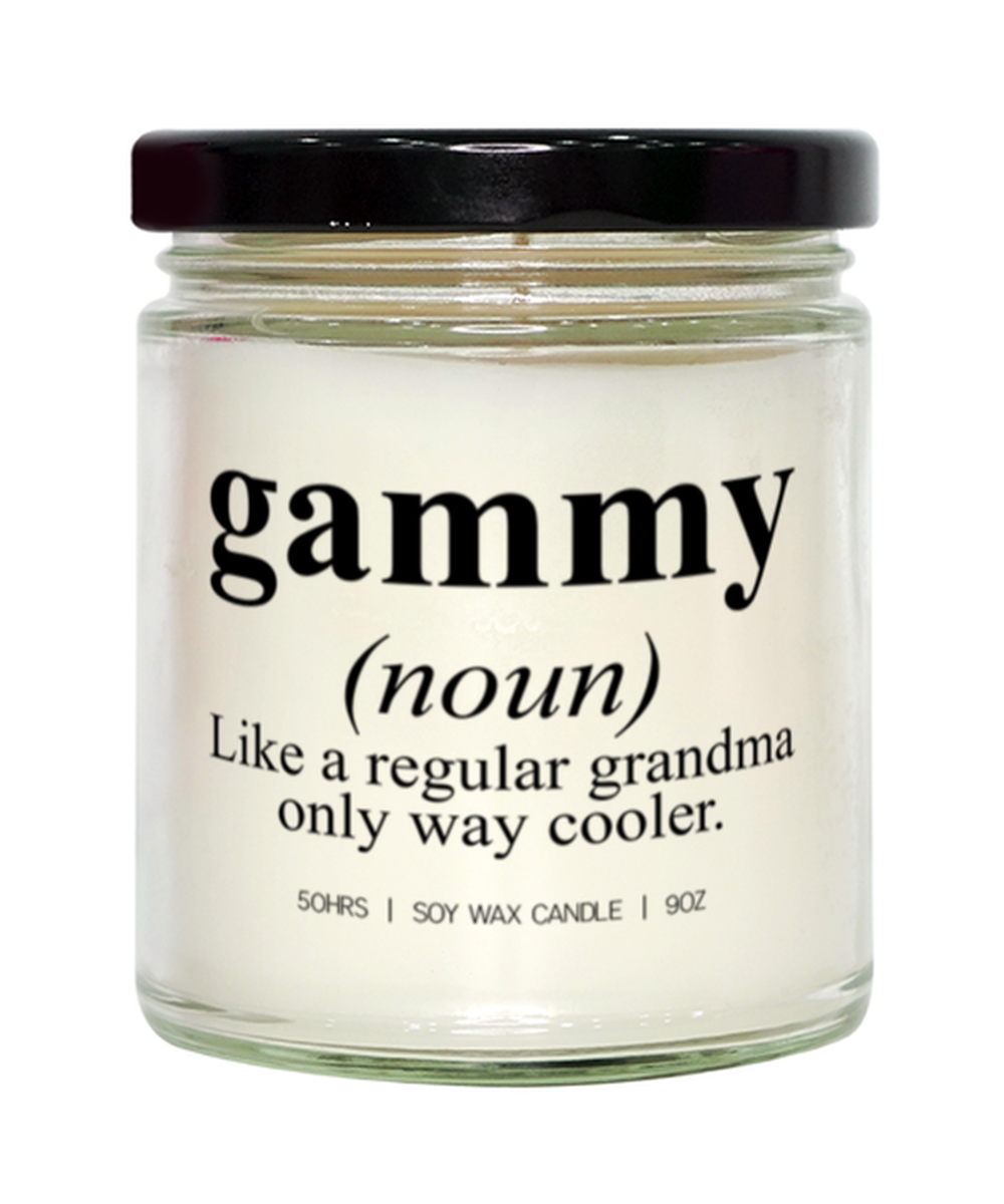 Gammy Grandma Grandmother Mothers Day Definition Candle, Gifts, Home Office Decor, Unique Gag Idea, Him Her