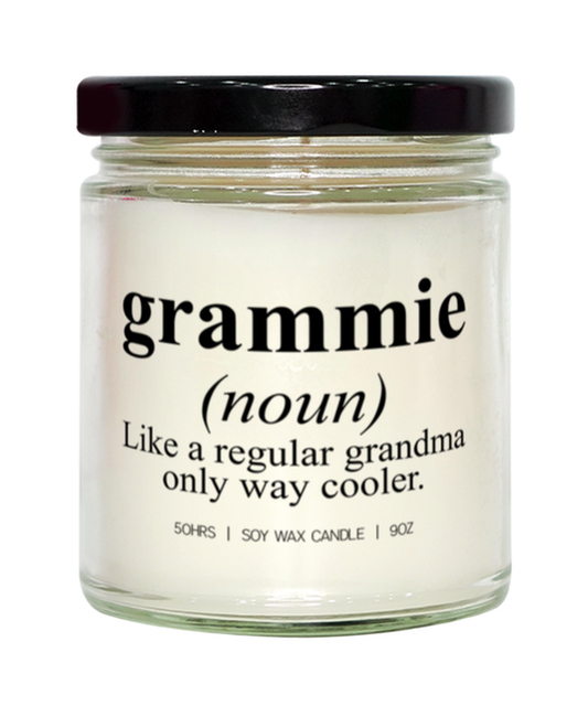 Grammie Grandma Grandmother Mothers Day Definition Candle, Gifts, Home Office Decor, Unique Gag Idea, Him Her