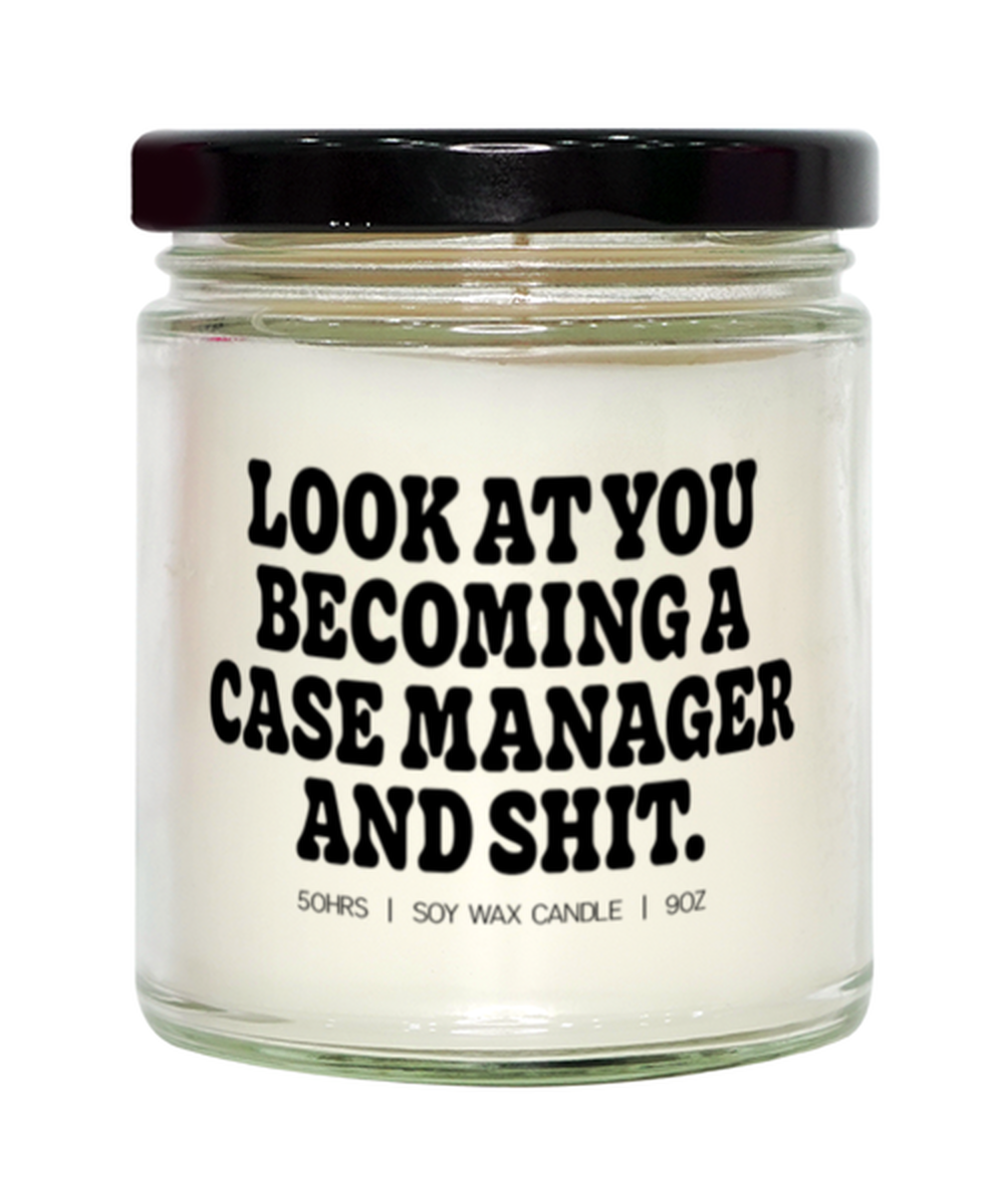 Case manager Candle, Gifts, Home Office Decor, Unique Gag Idea, Him Her