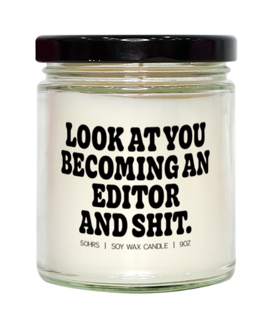 Editing Editor Videographer Photographer Photography Candle, Gifts, Home Office Decor, Unique Gag Idea, Him Her