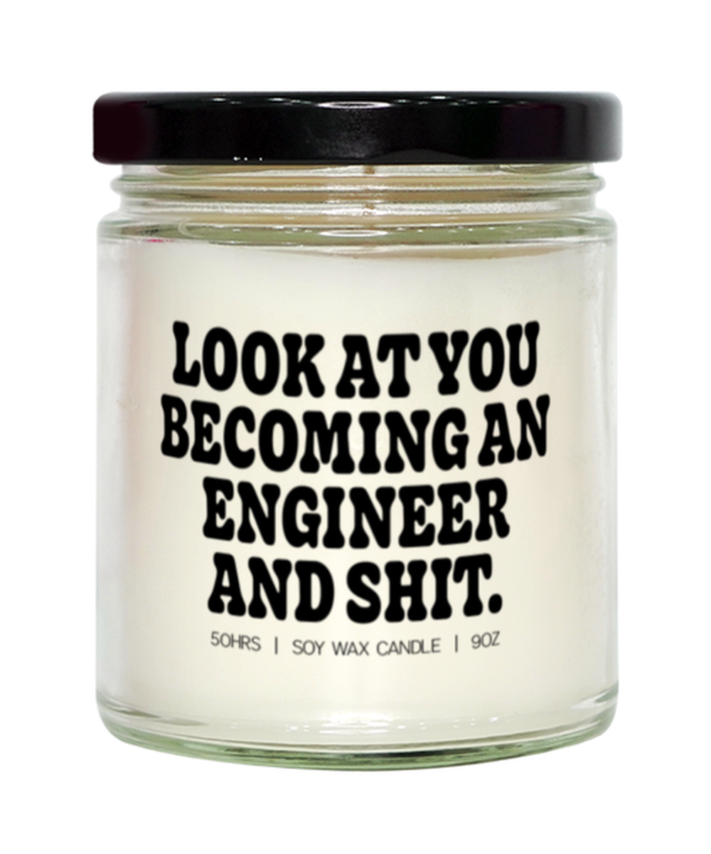 Engineer Engineering Graduation Candle, Gifts, Home Office Decor, Unique Gag Idea, Him Her