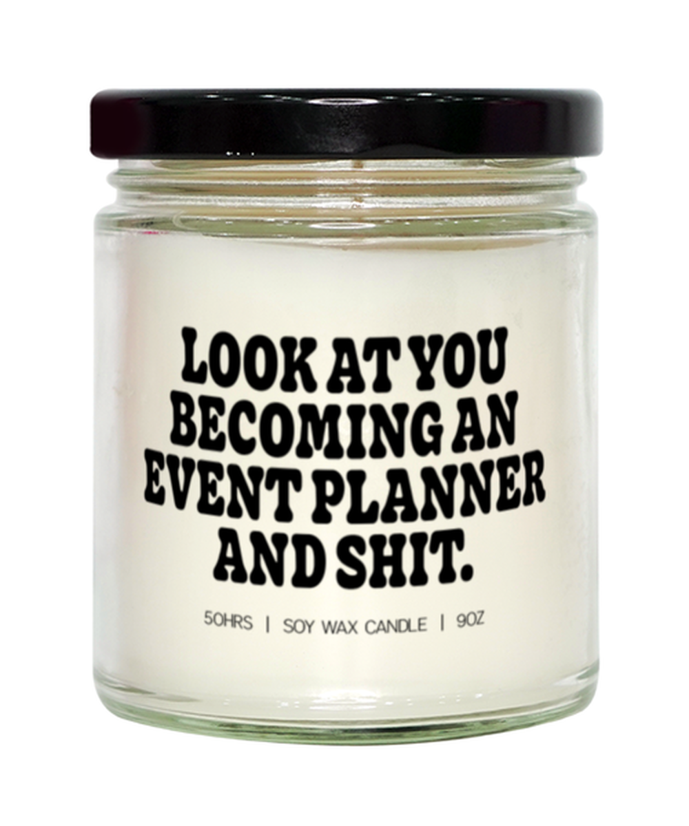 Event planner Graduation Candle, Gifts, Home Office Decor, Unique Gag Idea, Him Her