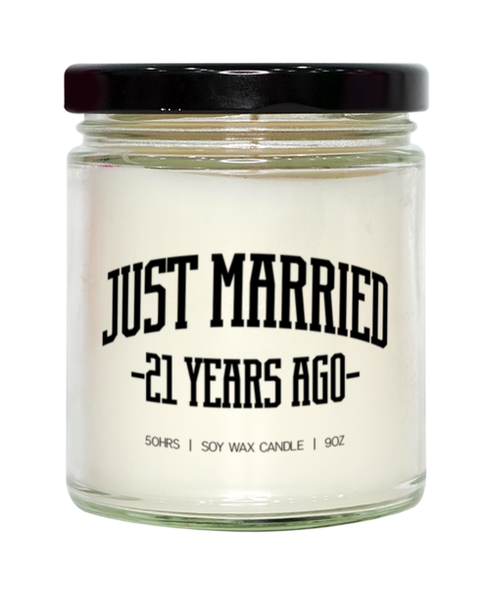 21st Anniversary 21 Year Wedding Married Candle, Gifts, Home Office Decor, Unique Gag Idea, Him Her