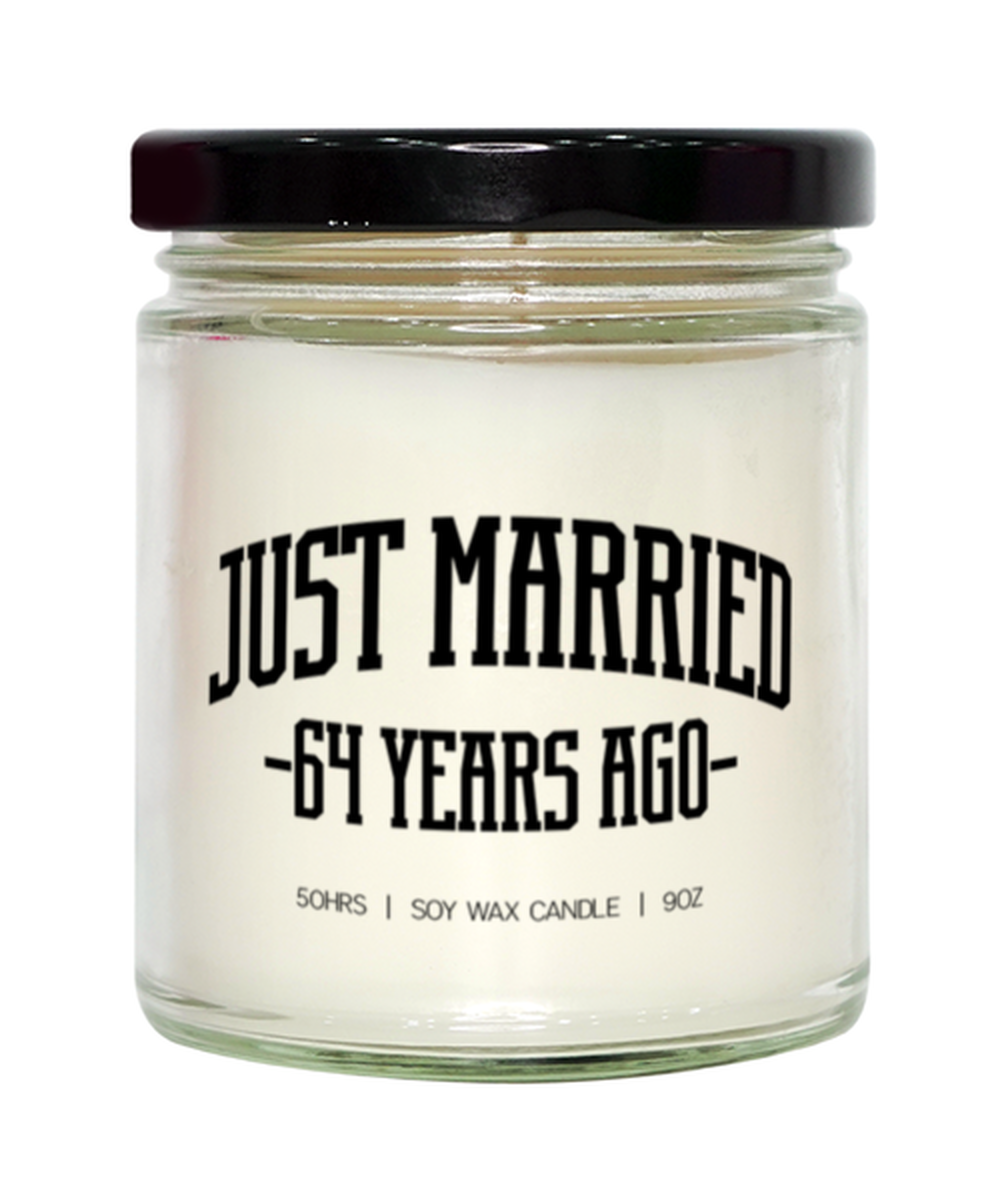 64th Anniversary 64 Years Wedding Married Candle, Gifts, Home Office Decor, Unique Gag Idea, Him Her