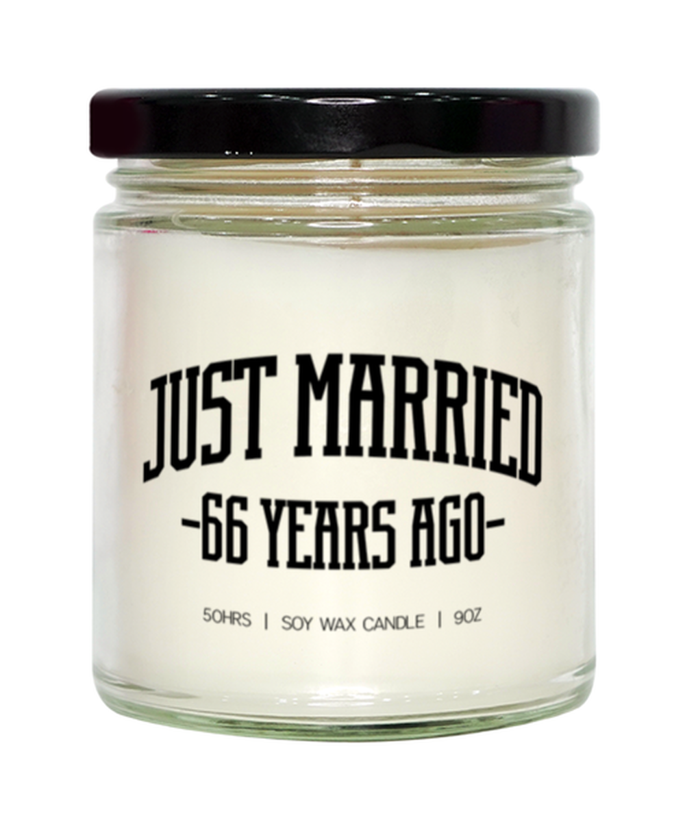 66th Anniversary 66 Years Wedding Married Candle, Gifts, Home Office Decor, Unique Gag Idea, Him Her