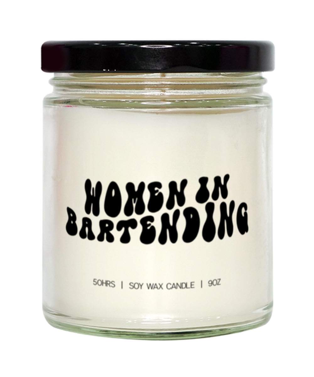 Bartender Women Bartending Candle, Gifts, Home Office Decor, Unique Gag Idea, Him Her