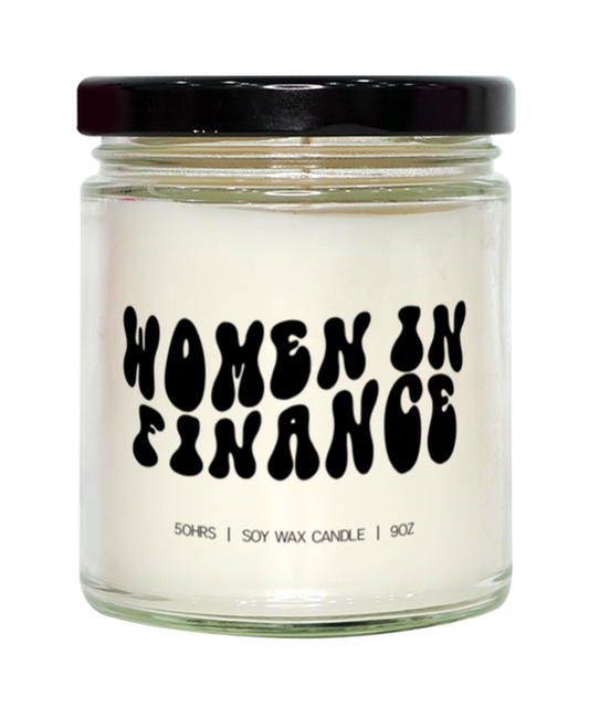 Finance Women in Graduation Grad Candle, Gifts, Home Office Decor, Unique Gag Idea, Him Her