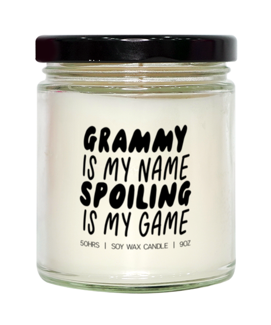 Grammy Spoiling Candle, Gifts, Home Office Decor, Unique Gag Idea, Him Her