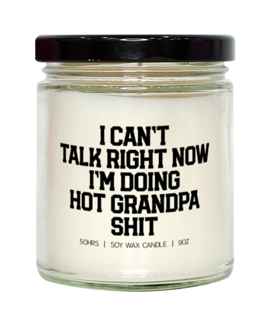 Grandpa New Grandfather Fathers Day Dad Candle, Gifts, Home Office Decor, Unique Gag Idea, Him Her