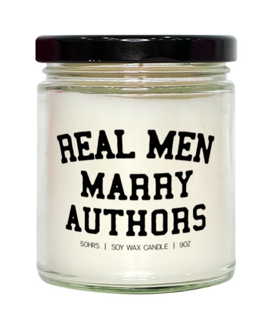 Author Writer Husband Wife Wedding Engagement Anniversary Candle, Gifts, Home Office Decor, Unique Gag Idea, Him Her