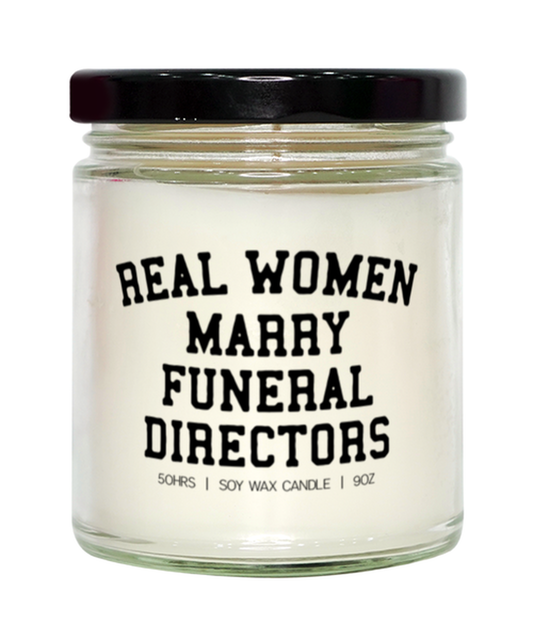 Funeral Director Wife Husband Wedding Engagement Anniversary Candle, Gifts, Home Office Decor, Unique Gag Idea, Him Her