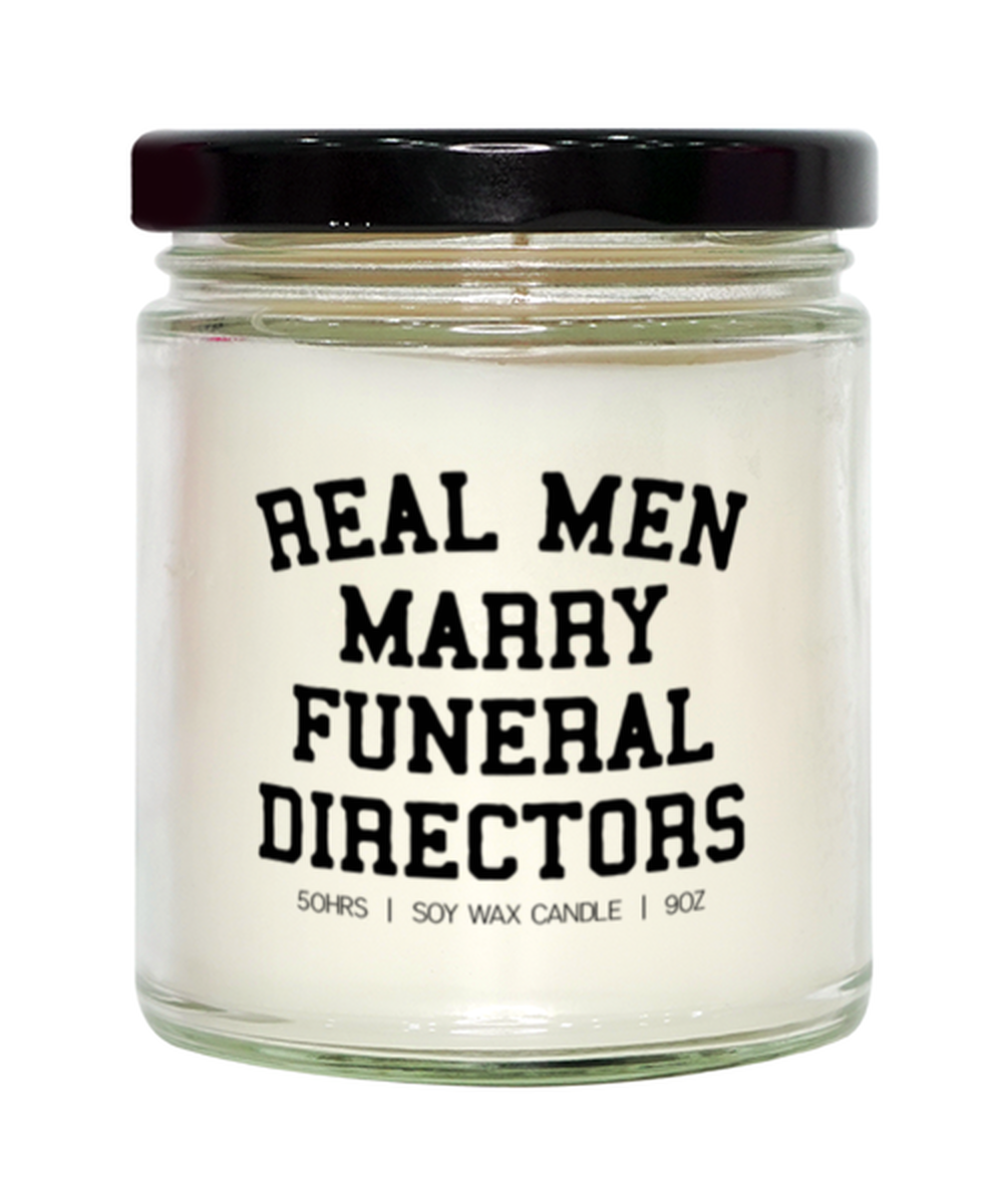 Funeral Directors Husband Wife Wedding Engagement Anniversary Candle, Gifts, Home Office Decor, Unique Gag Idea, Him Her